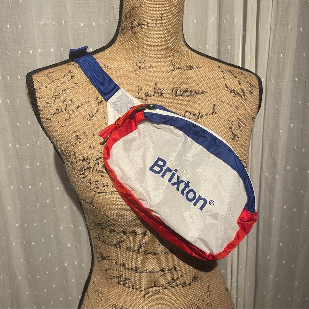 Red/white/blue Brixton fanny pack